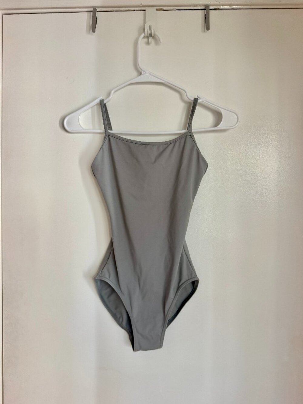 Bullet Pointe Straight Neck Camisole Ballet Leotard Never Worn Slate Gray